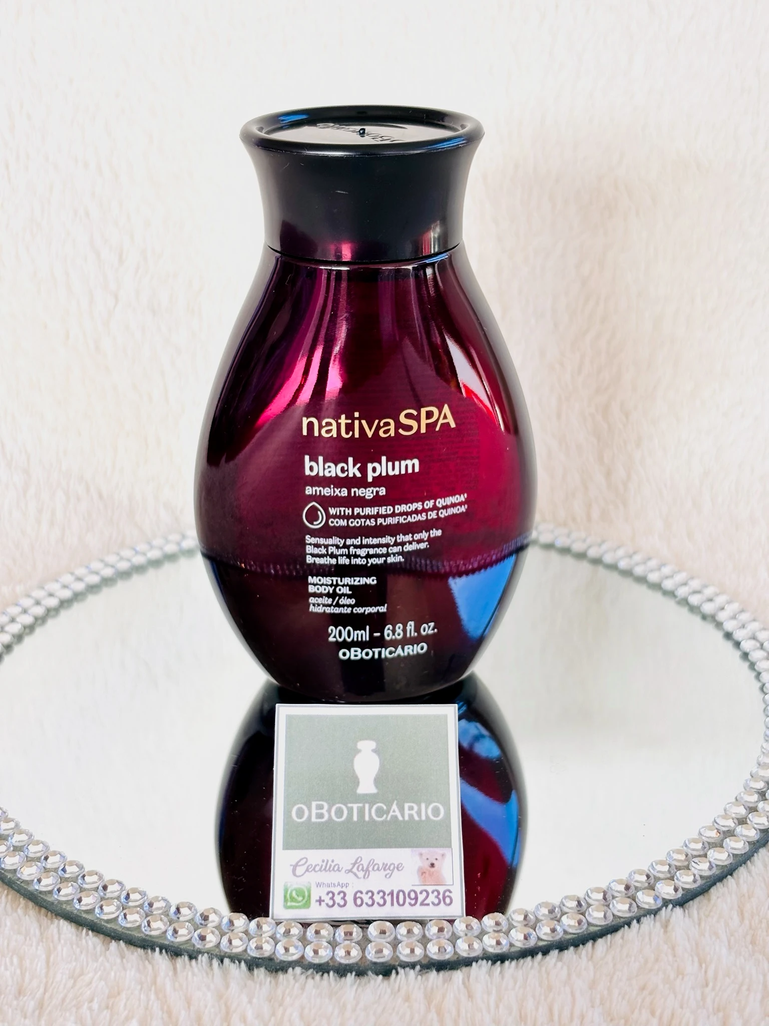 Nativa Spa Black Plum Hydrating Oil OBoticario, 200 ml – photo 2